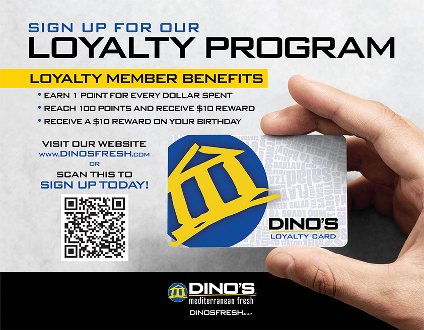 Signup for our Loyalty Program